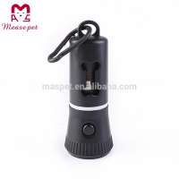 dog poop waste bag dispenser pet accessory flashlight dispenser with dog waste bags