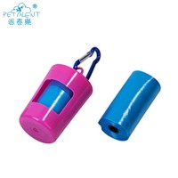 Dog clean up bag with poop dispenser with pet waste bags