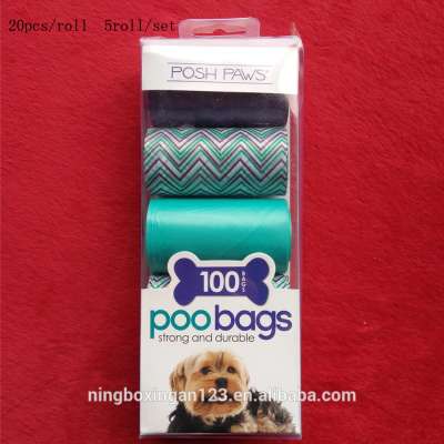 5rolls portable safety mini pet poop bag