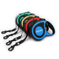 Private label quick release rubber handle waterproof 16 ft strong long dog pet retractable leash